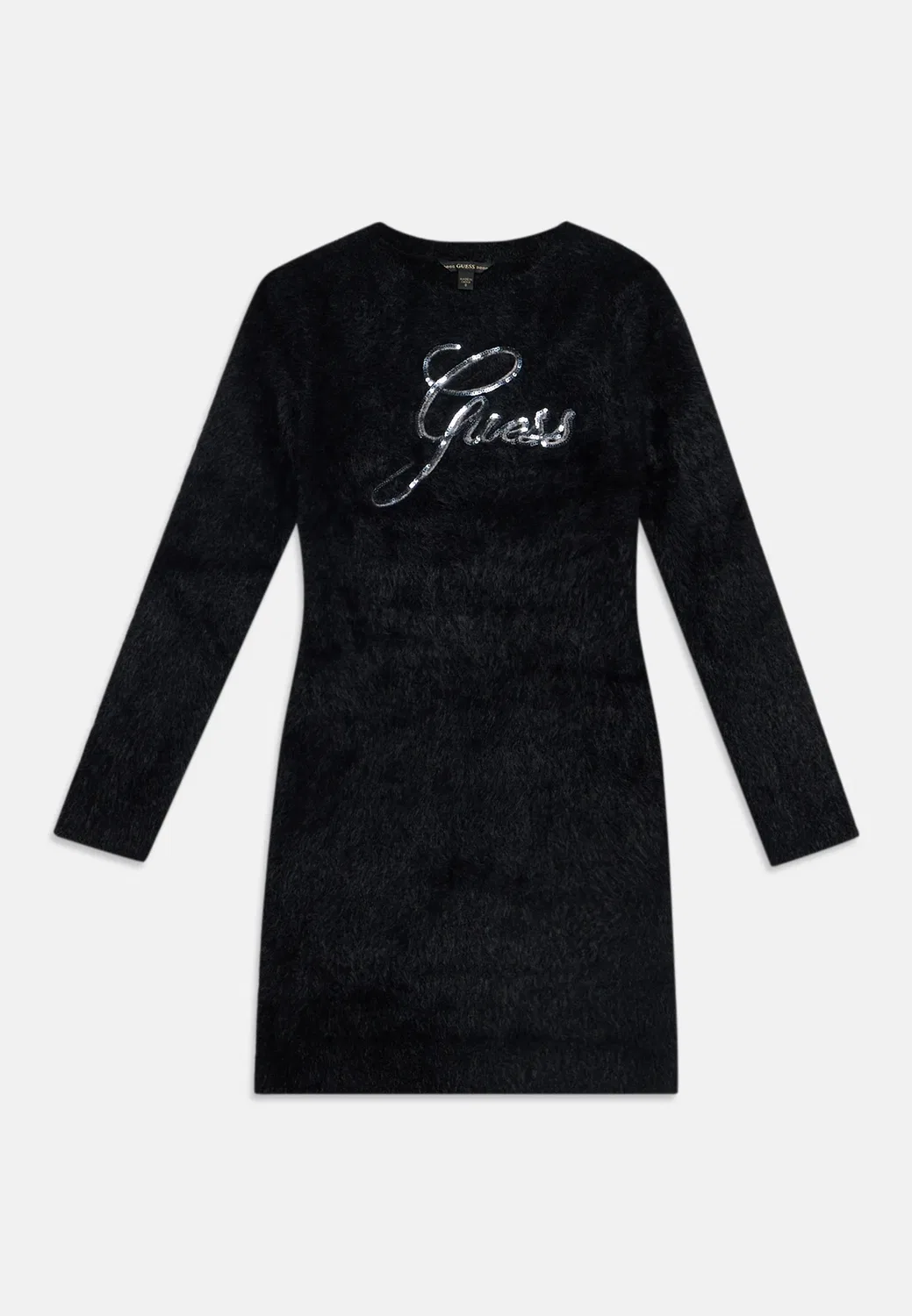 Детское платье-свитер - платье-комбинезон Guess, Jet Black — фото 3