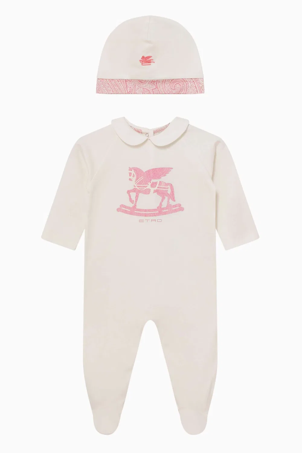 Комплект для сна с подгузником из хлопкового поплина Etro Kids