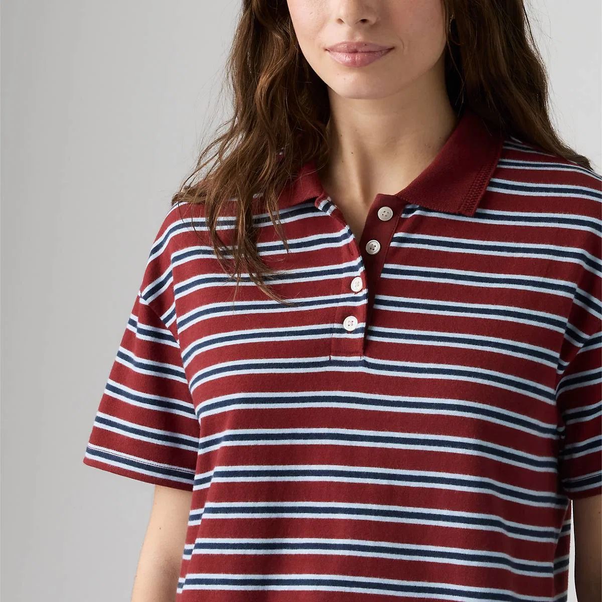 Дидион регби поло Levi's, Milano Stripe Warm Cabernet - Multi-Color — фото 2