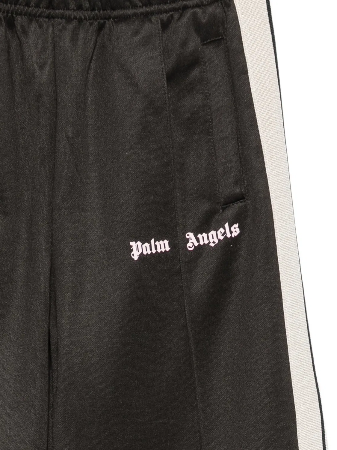 Спортивные брюки с лампасами и логотипом Palm Angels Kids, черный — фото 3