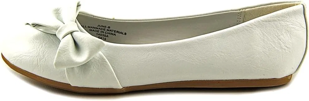 Детские балетки для девочек с бантом Swea Pea & Lilli, White — фото 2