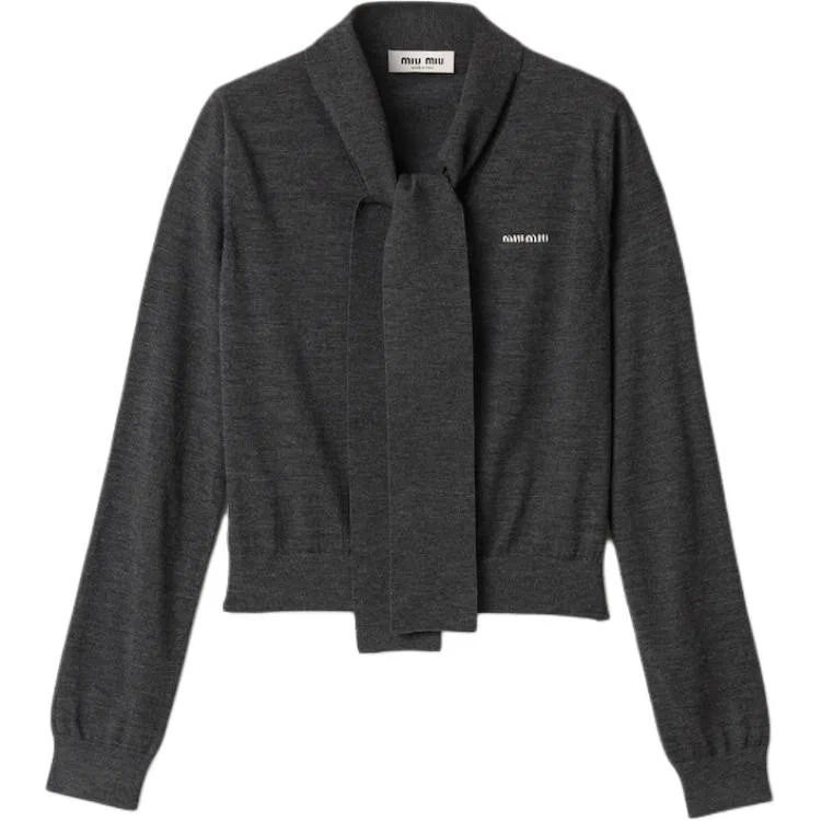 Женский свитер с высоким воротом Anthracite Gray MIU MIU, Anthracite Gray