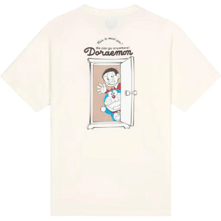 Детская футболка с принтом Doraemon белого цвета New Era