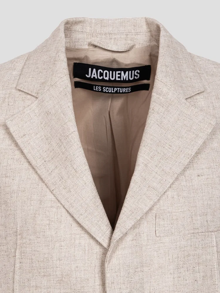 Жакет, свободный крой, La Veste D Homme JACQUEMUS, Ivory — фото 3