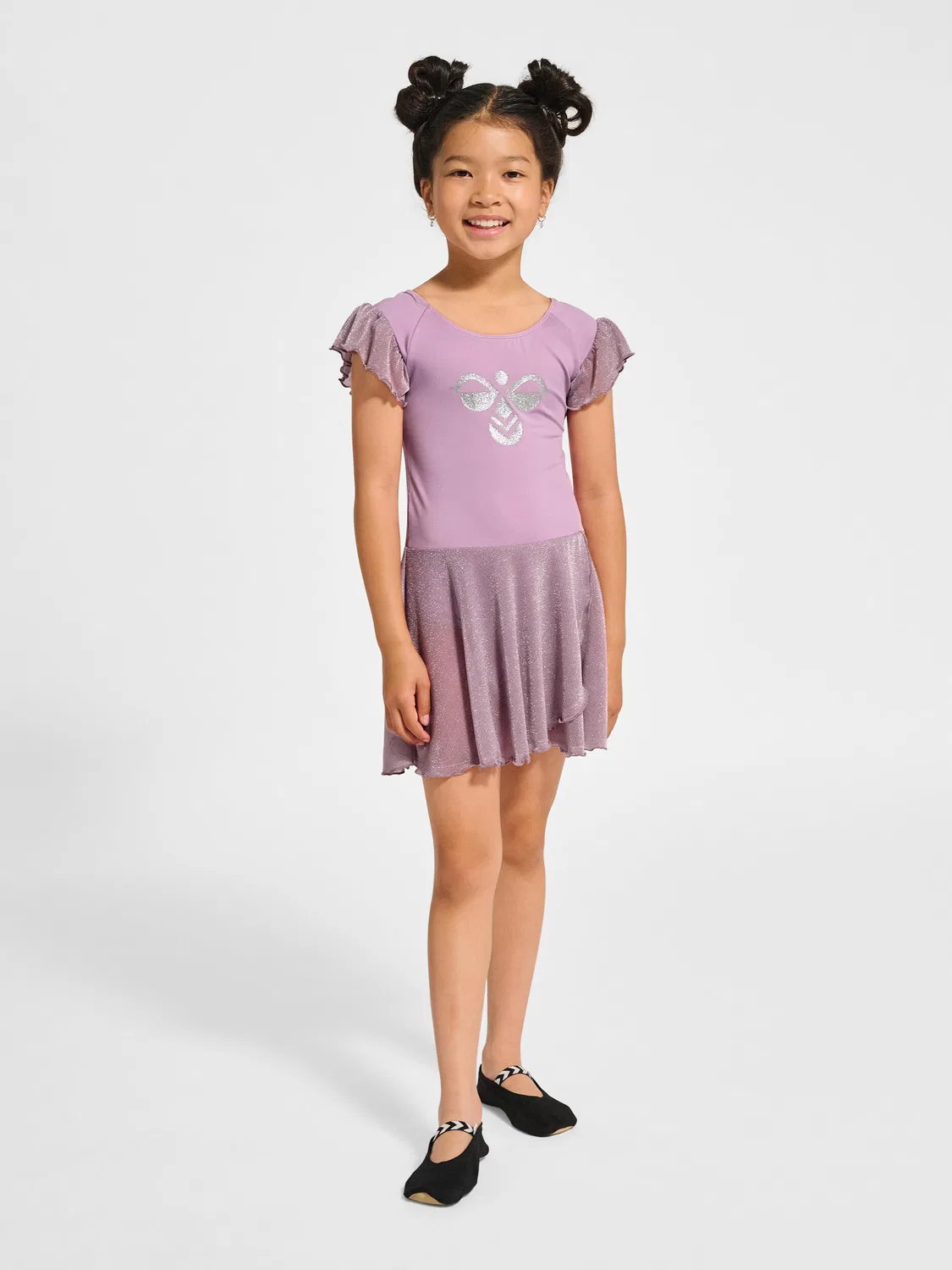 Детское платье с блестками Hmljr Mix Hummel, Tieflila