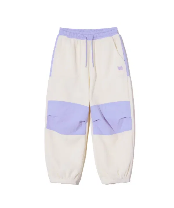 Детские спортивные штаны из флиса, polar fleece, Brownbreath Kids, слоновая кость — фото 2