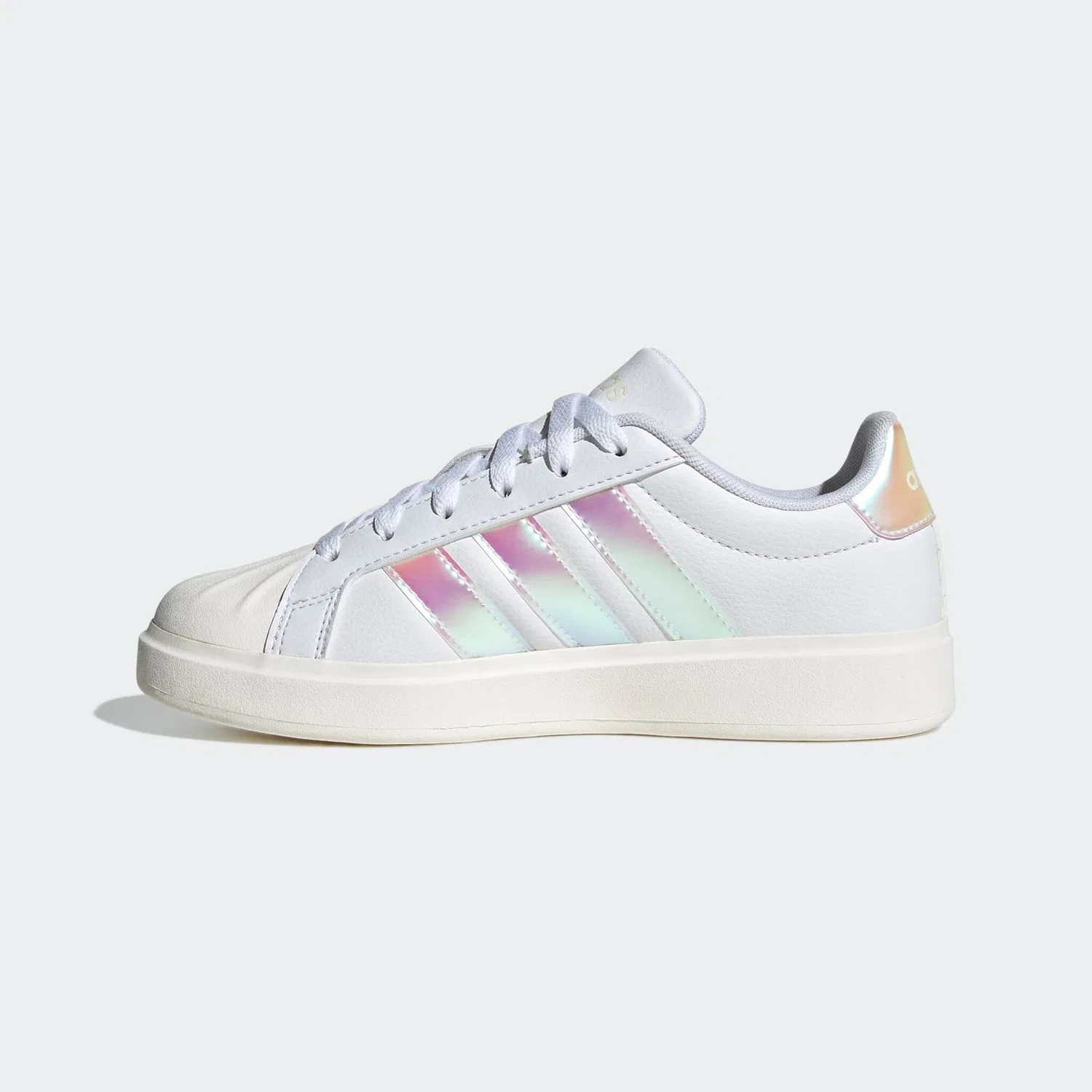 Детские кроссовки с мыском из резины Adidas Sportswear, Cloud White/Iridescent/Core White — фото 3
