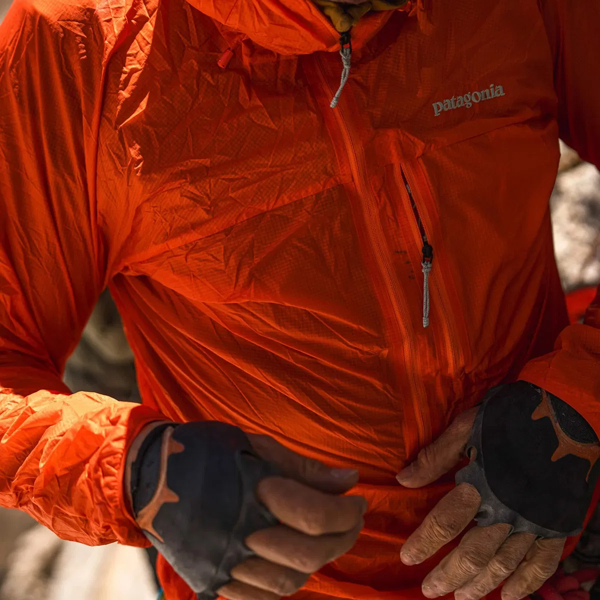 Мужская ветровка из рипстопа Houdini Rock Jacket Patagonia, Smolder Blue — фото 4