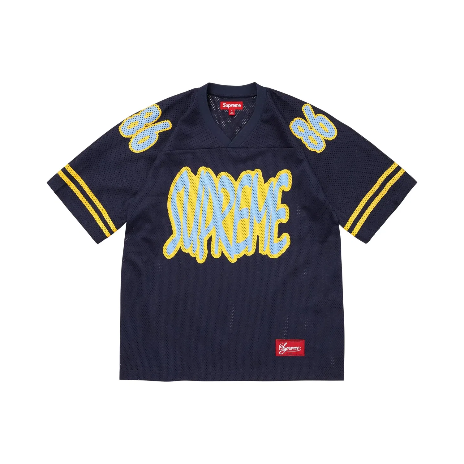 Футболка с принтом Reflective Jersey Supreme, Navy
