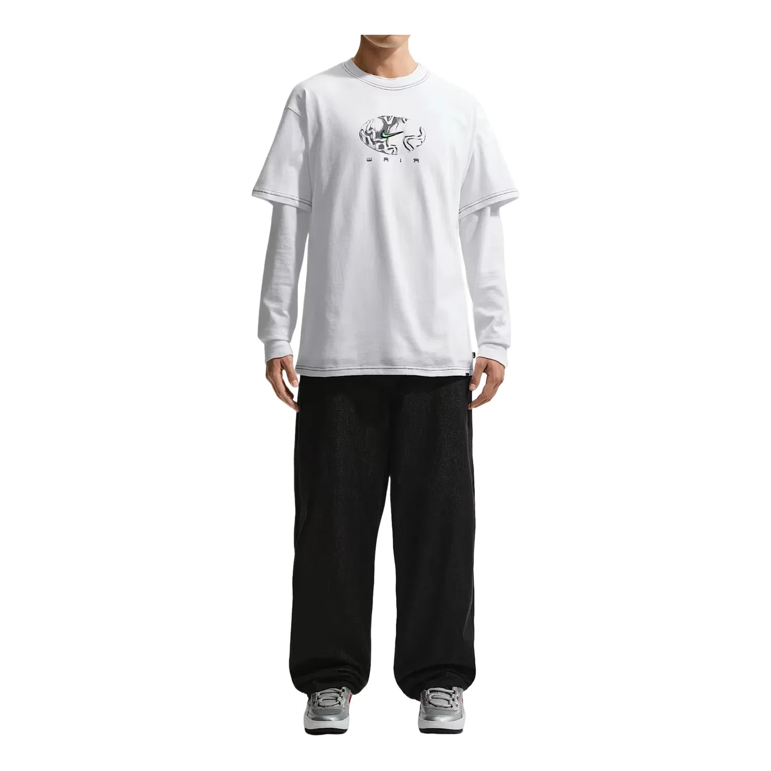 Мужская футболка с принтом Nike SB Skate T-Shirt, белый