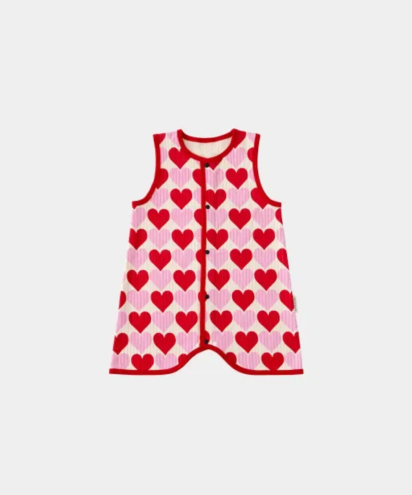 Детский жилет с сердечками, Heart Sleep Vest Echond, розовый