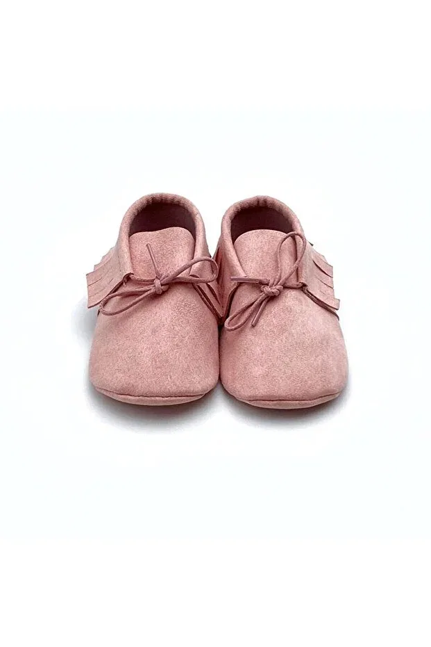 Детские мокасины на шнуровке Tuğra Center, Pink-18710