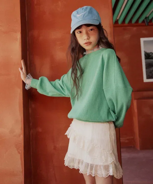Футболка с длинным рукавом Crofli Kids, Frise, зеленая