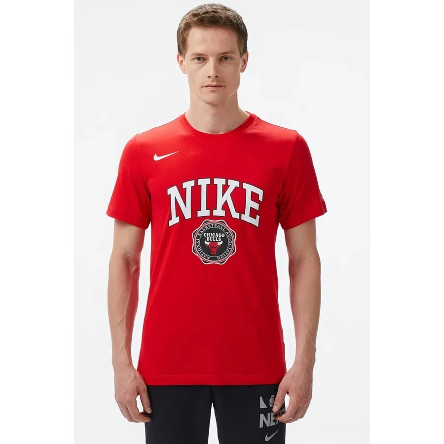Мужская футболка с графическим принтом Nike NBA Chicago Bulls, Красный