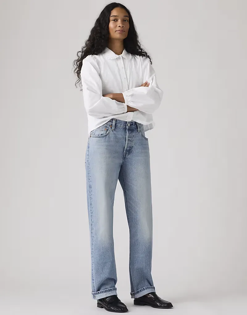 Джинсы Levi's 501 в стиле 90-х, светло-голубой деним — фото 3