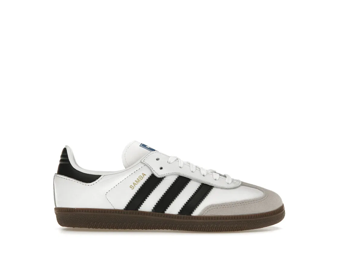 Детские кроссовки Lifestyle с принтом Samba OG Adidas, Cloud White Core Black Gum