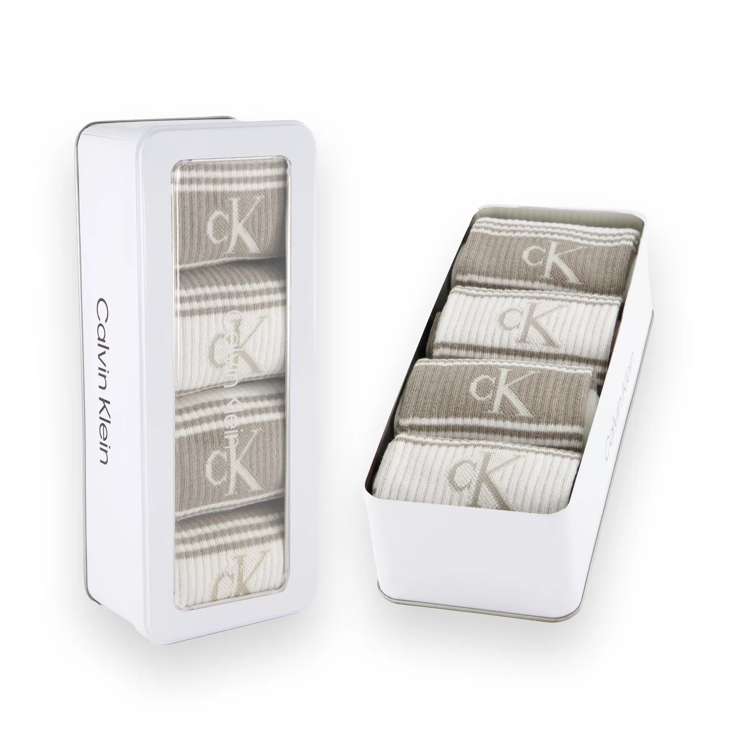 Мужские носки Calvin Klein, Beige/White — фото 2