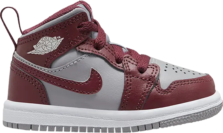 

Кроссовки Air Jordan 1 Mid TD Cherrywood Red, красный