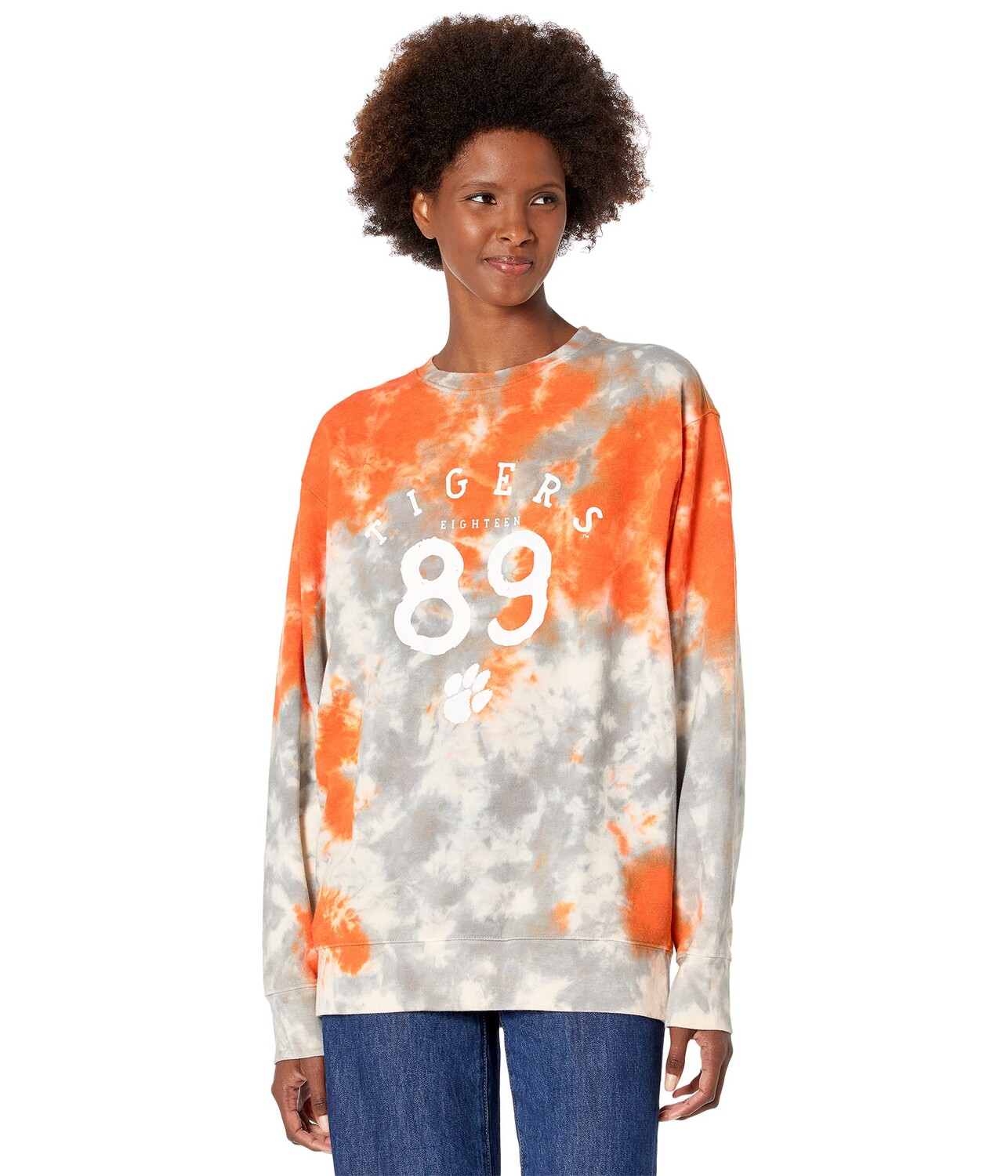 

Худи Lauren James, Clemson Tigers Tie-Dye Sweatshirt, Серый, Худи Lauren James, Clemson Tigers Tie-Dye Sweatshirt