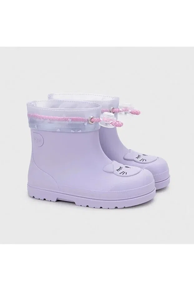 Детские сапоги для девочек водонепроницаемые Mendi gato mauve kids rain boots Igor, Lilac