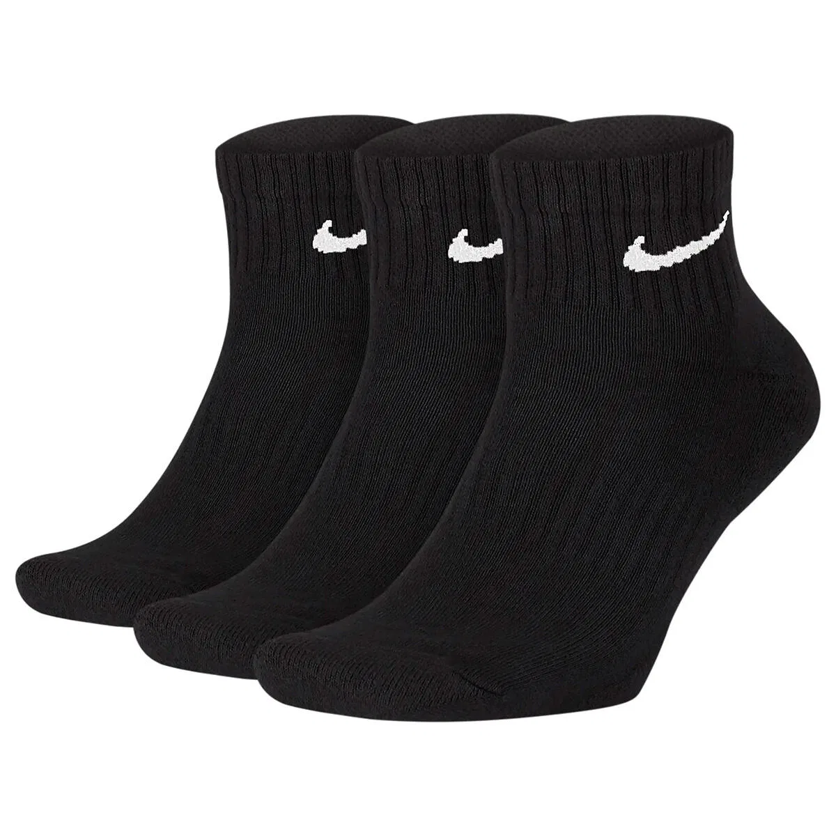 Мужские носки с технологией Dri-FIT Nike Everyday Lightweight Ankle Sneaker Quarter Socken, Цвет: Schwarz