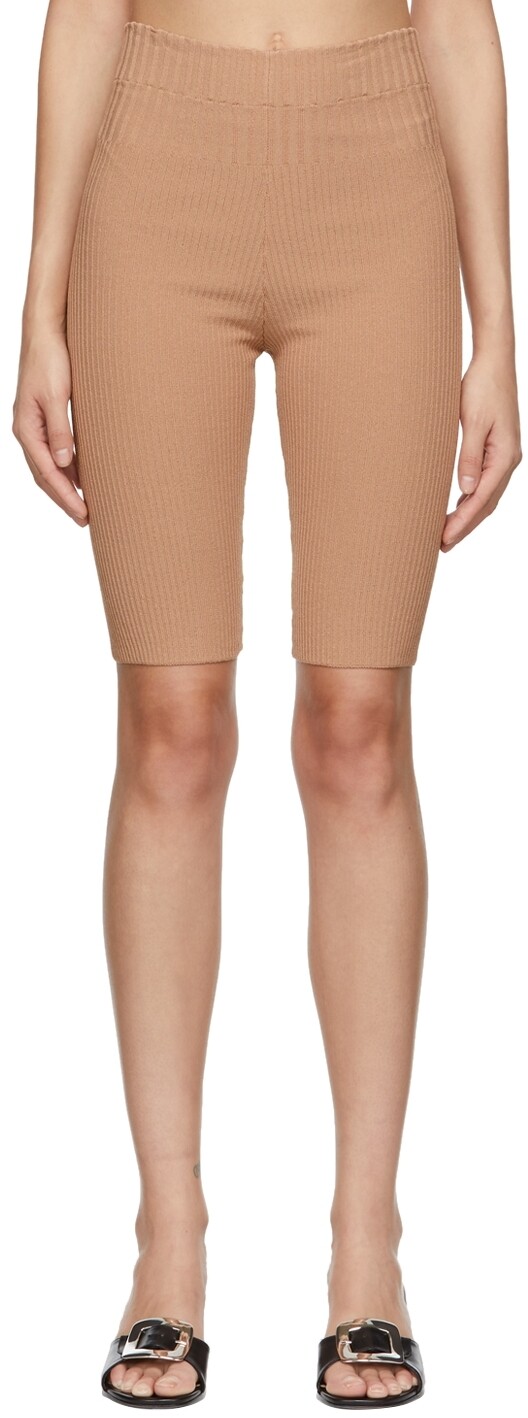 

Светло-коричневые вязаные шорты ANDREĀDAMO