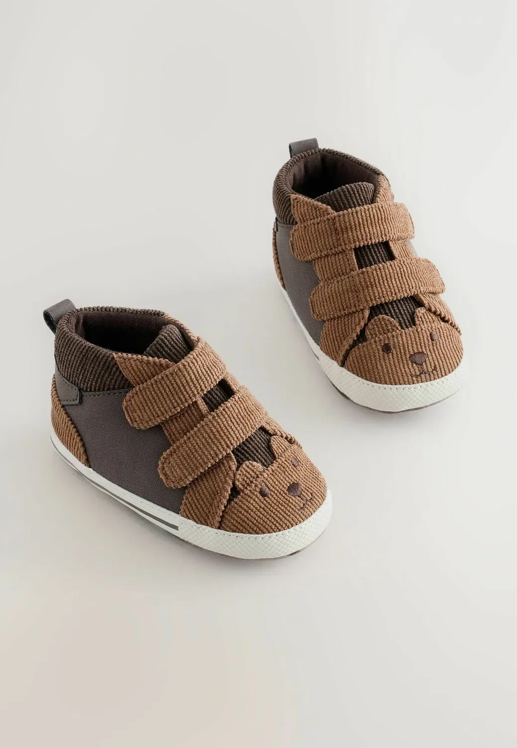 Стандартный крой - детские кроссовки Hitop - детская обувь Next, Brown Bear — фото 2