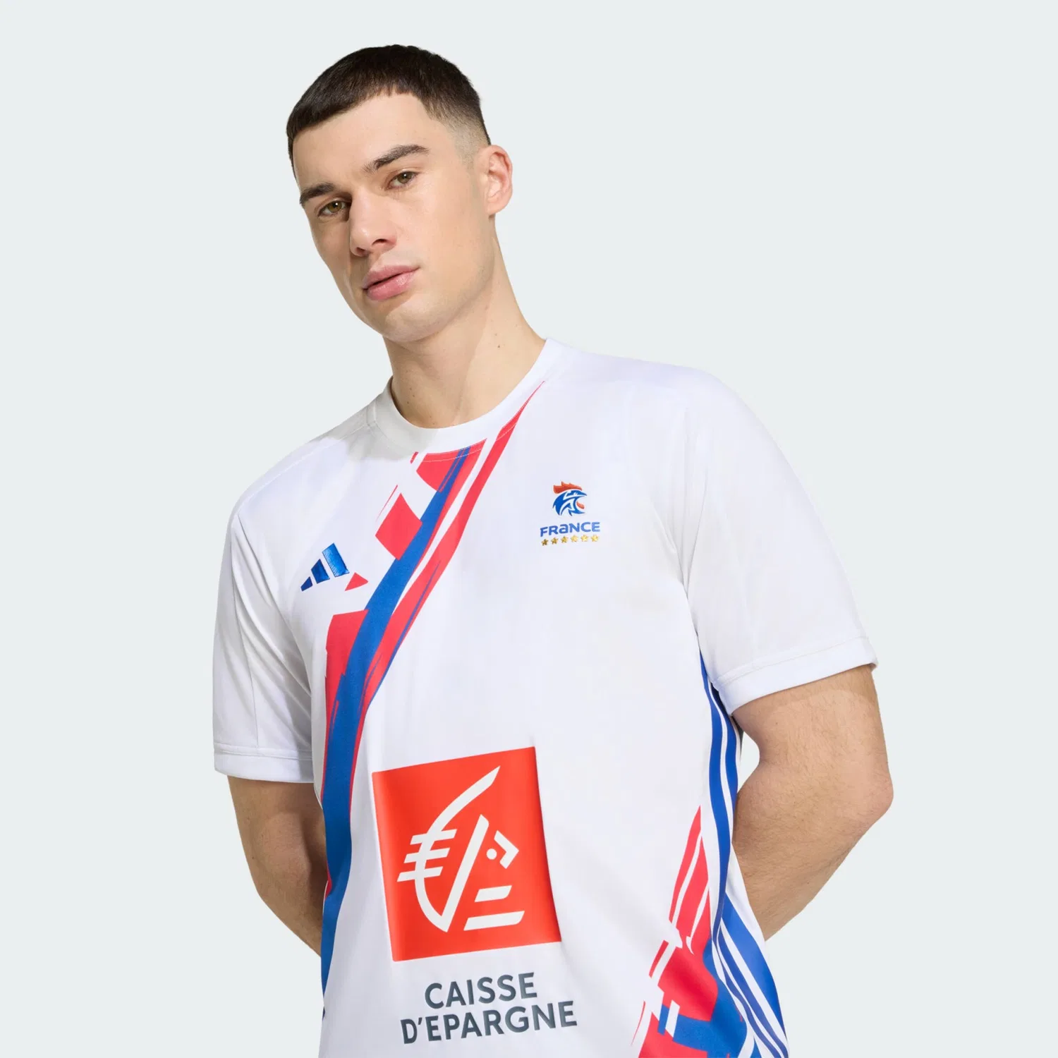 Спортивная футболка Adidas Performance FFHB белого цвета — фото 4