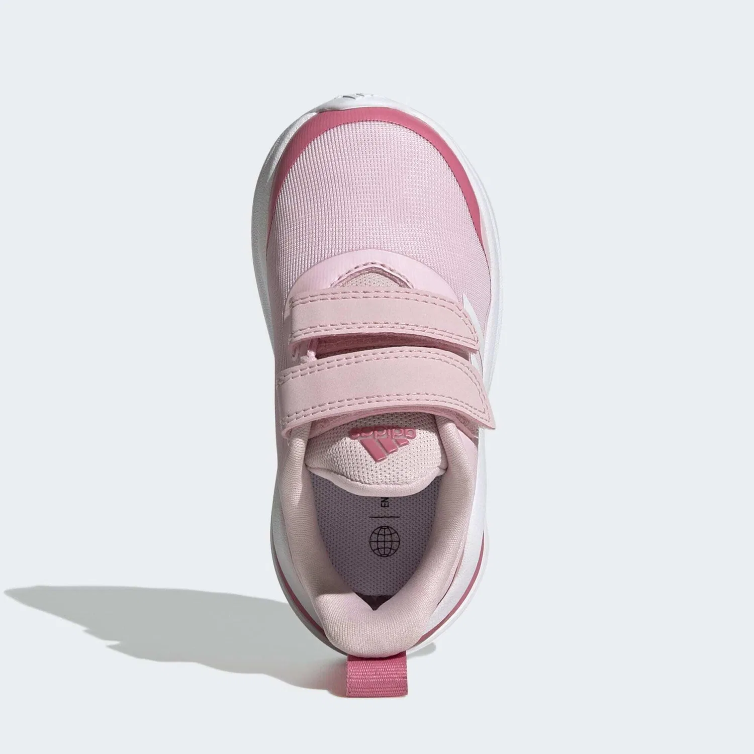 Детские кроссовки с двумя липучками FortaRun Double Strap Adidas, Rosa Weiss Bonbonrosa — фото 3