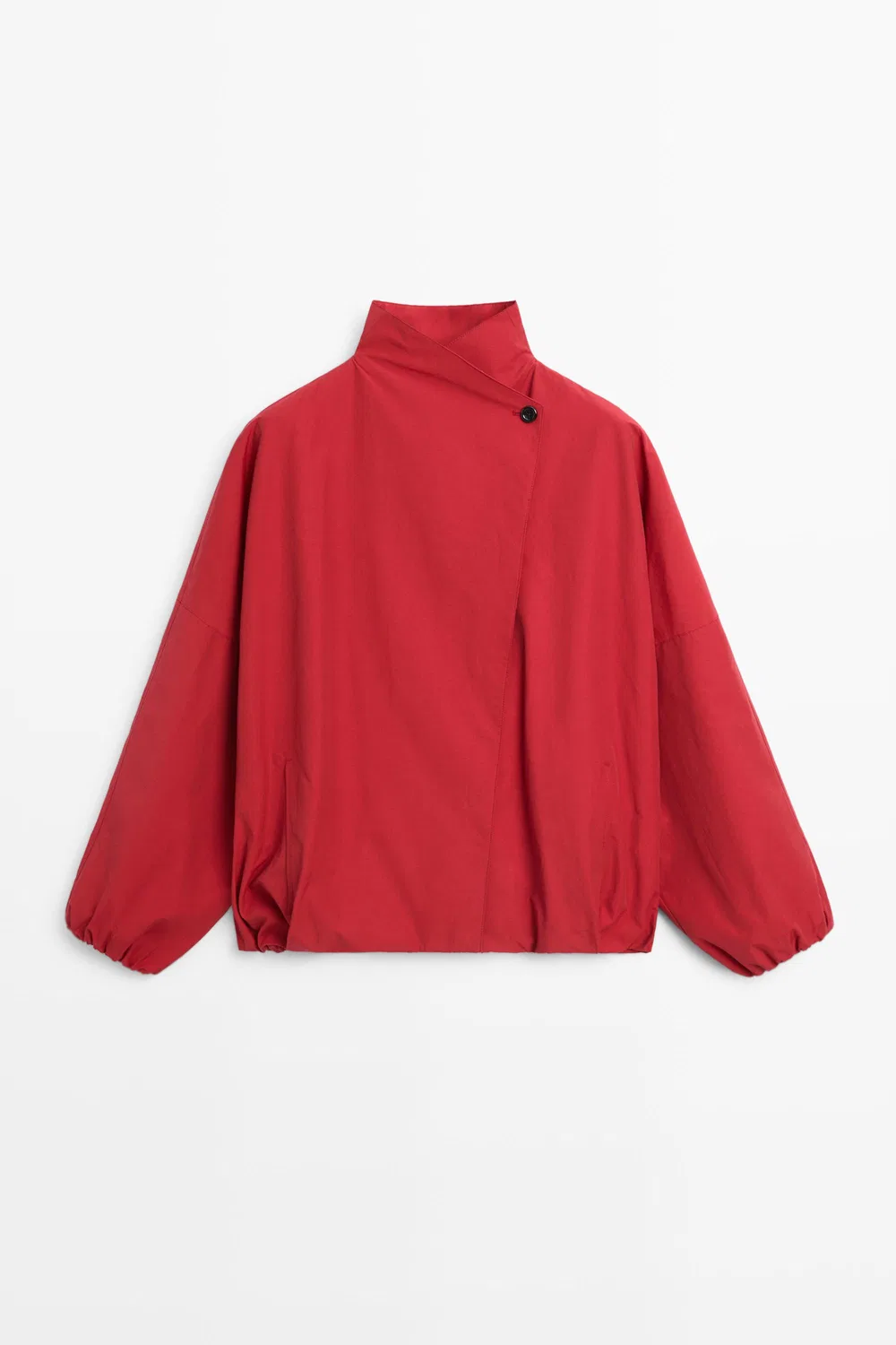 Куртка-бомбер Massimo Dutti, техническая, ярко-красный — фото 2