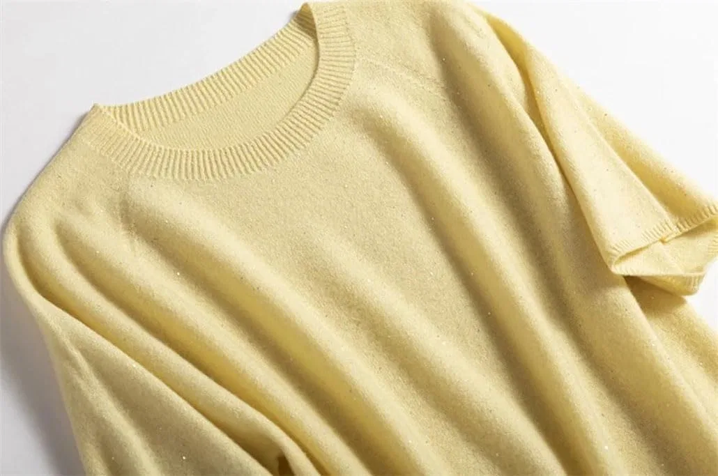 Женская футболка с круглым вырезом из шерсти Casual Knit Pullover, Brown — фото 3