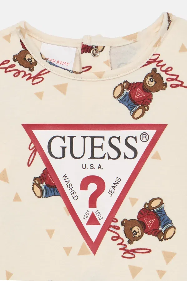 Детский комбинезон Guess, кремовый — фото 3