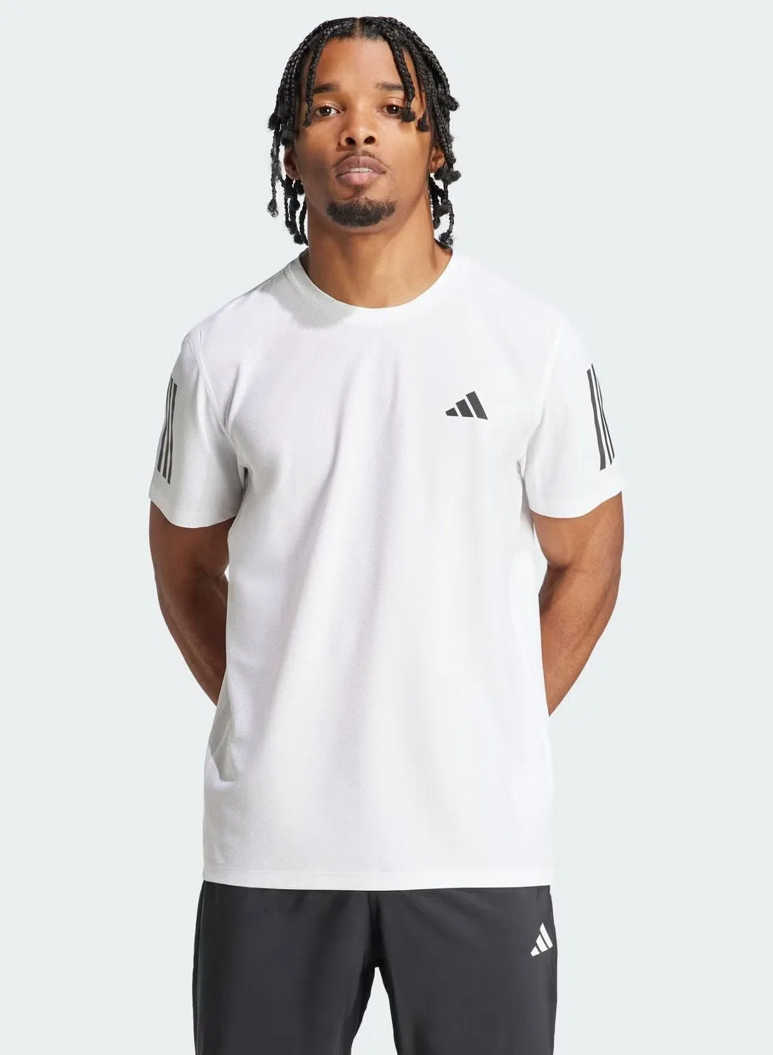 Футболка для бега с светоотражающими деталями Own the Run Adidas, белая
