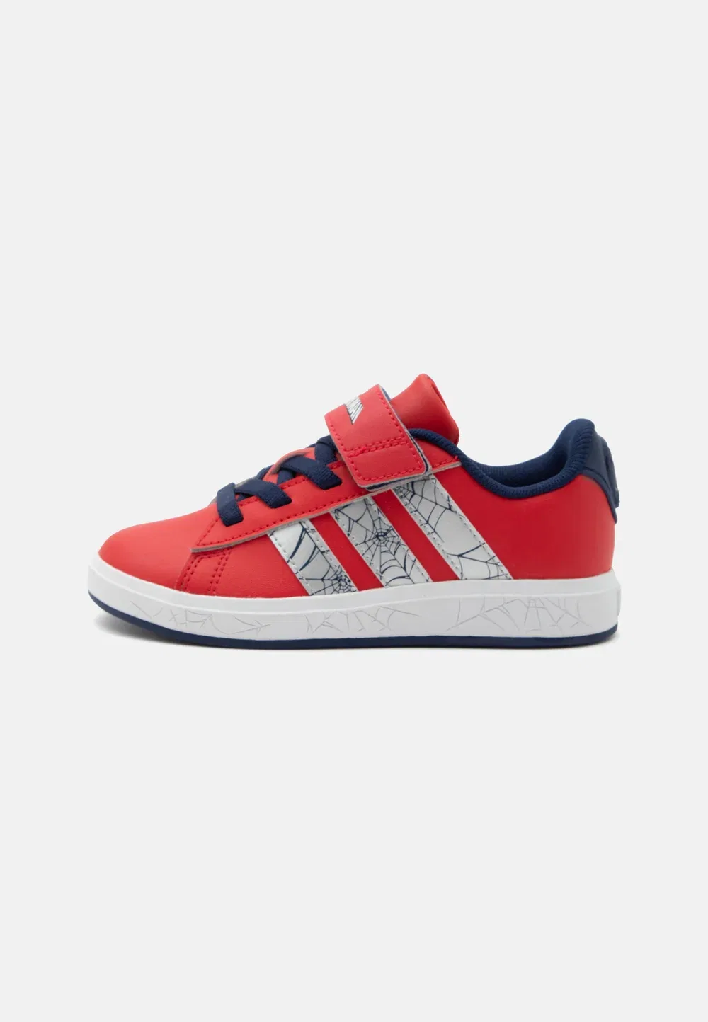 Кроссовки Grand Court Spider-Man унисекс Adidas Performance, Pure Ruby/Silver-Coloured Metallic/Dark Blue