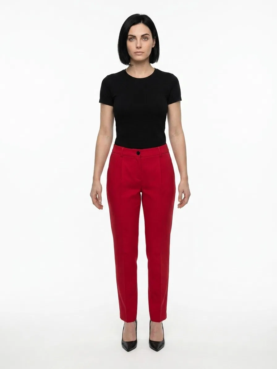 Женские брюки с эластаном Dolce & Gabbana, Red