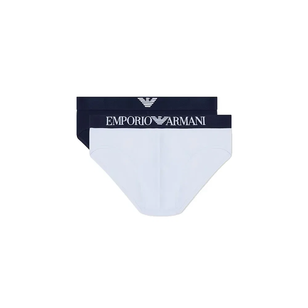 Мужские трусы-слипы с хлопком Emporio armani, Blue
