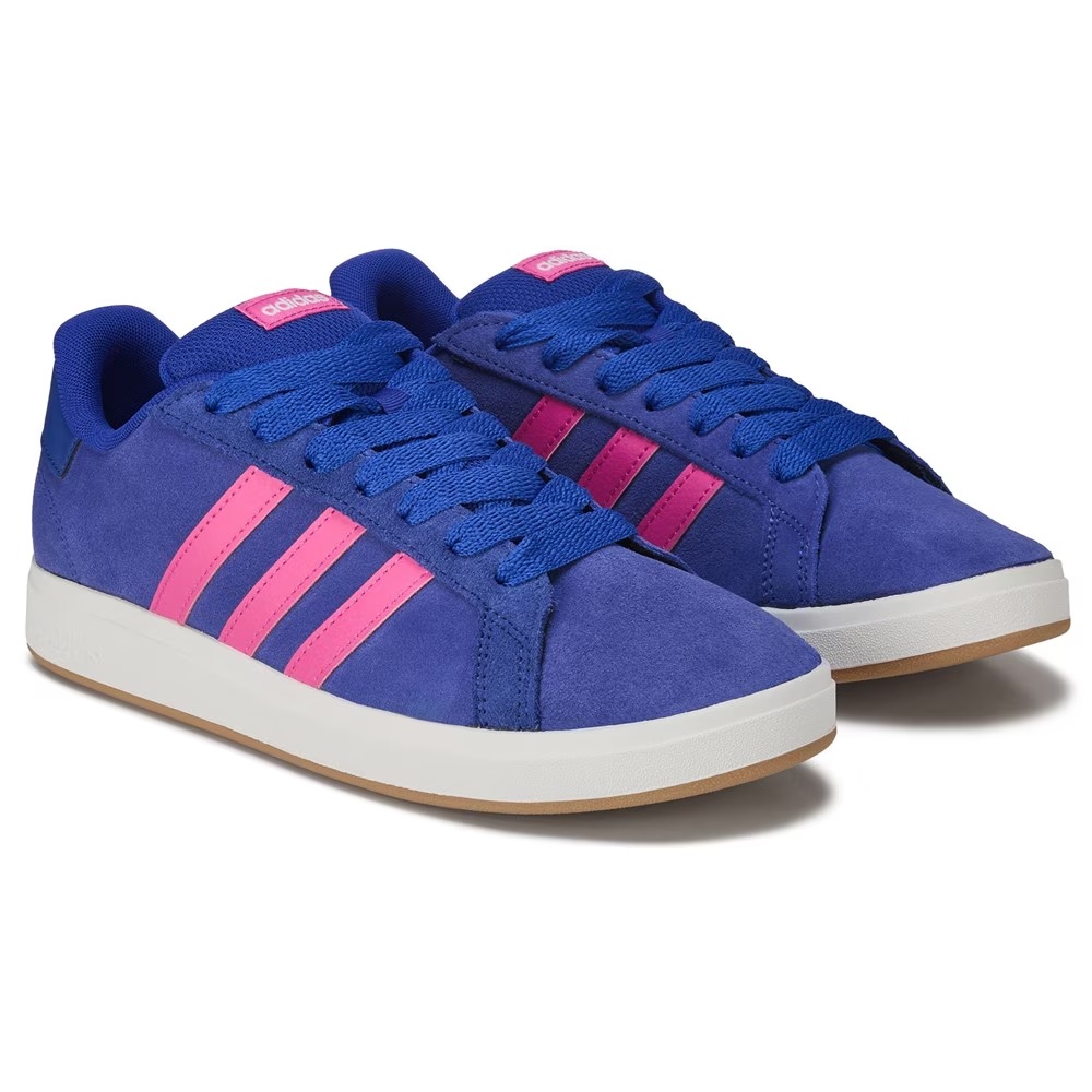 

Детские кроссовки grand court 00s для малышей/подростков Adidas, blue/pink/gum