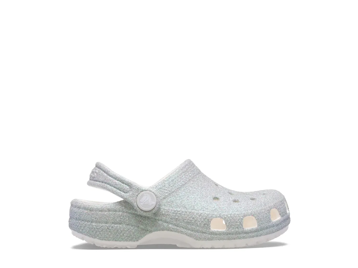 Сабо детские с блестками, модель Iridescent Glitter, Crocs, разноцветные — фото 4