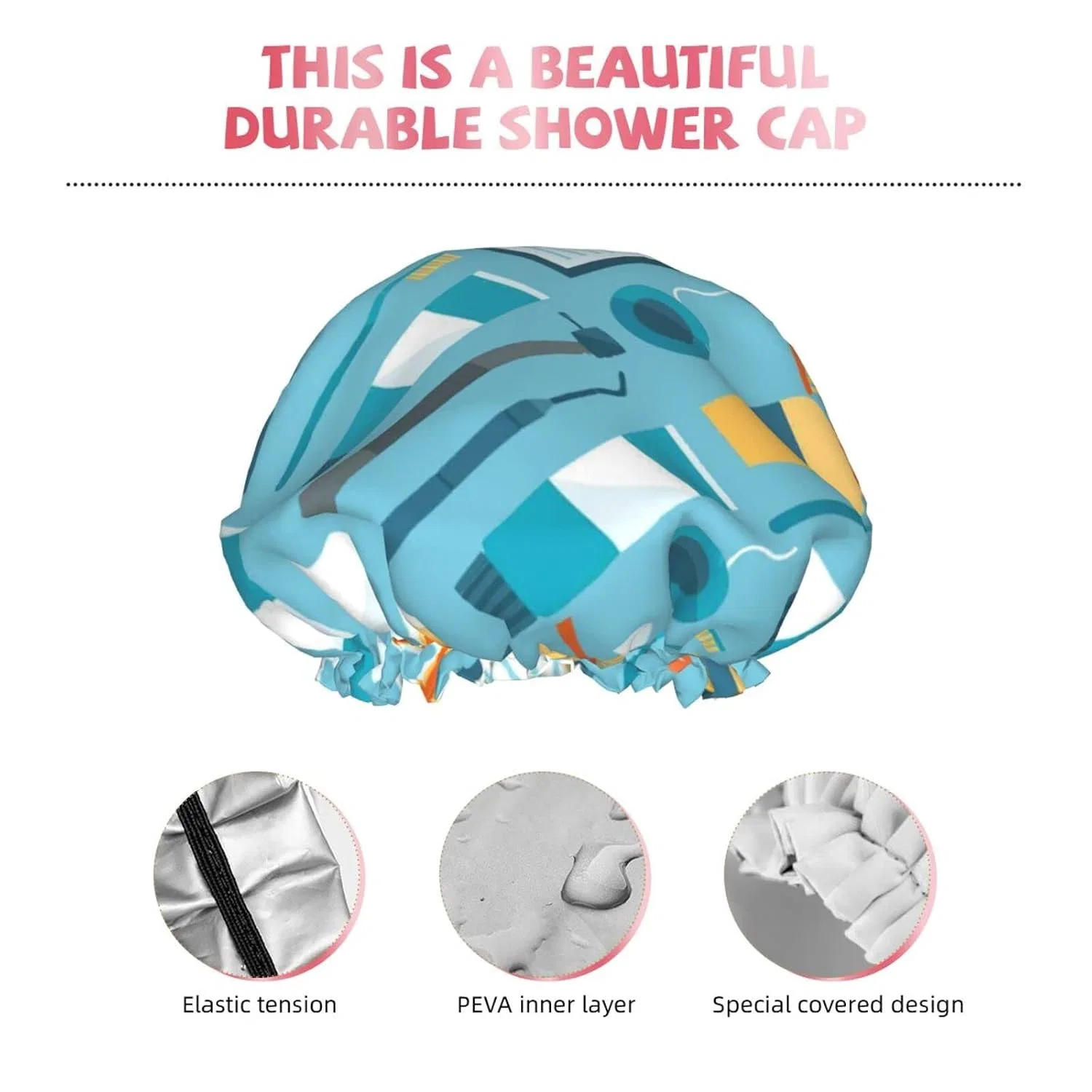 Шапочка для душа Reusable, ButxeT, 27 см, 11 см — фото 4