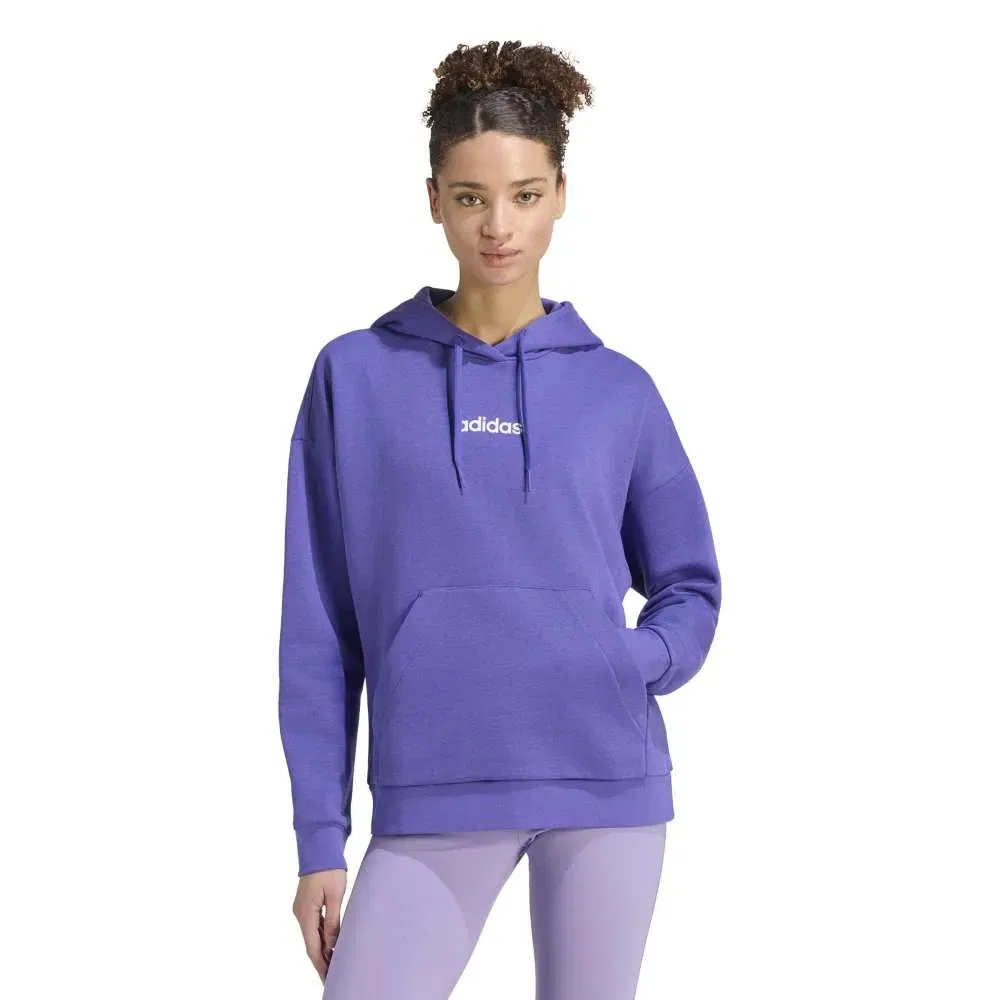 Женский свитшот с капюшоном Linear Fleece Adidas, Purple