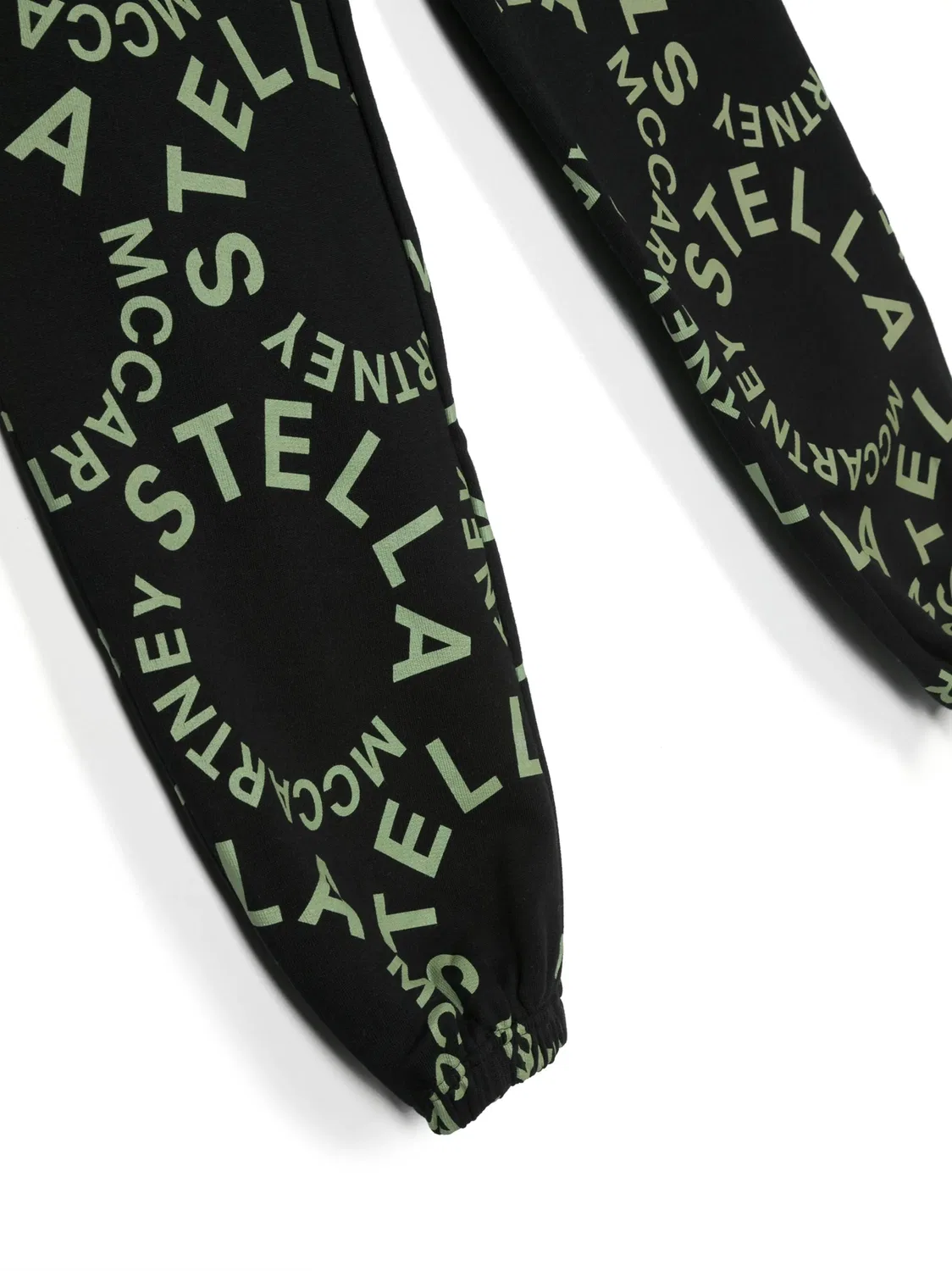 Штаны с логотипом из хлопка Stella McCartney, черный — фото 3
