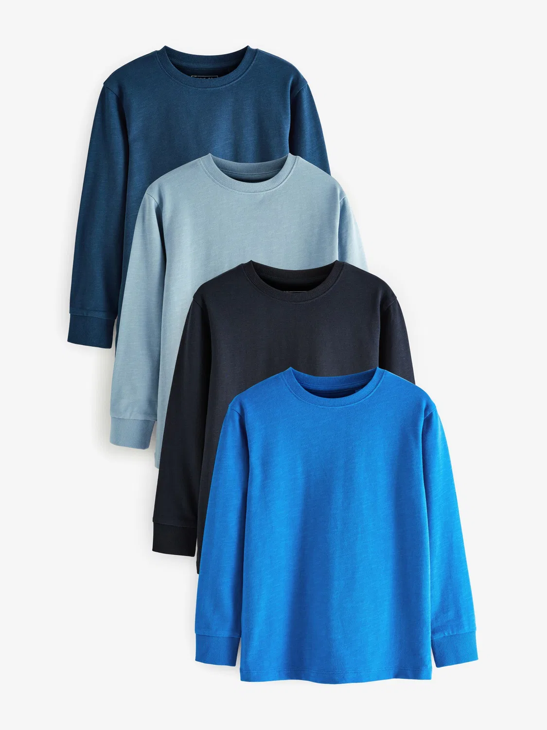 Футболка с длинным рукавом 4-pack, Cosy Next, синий