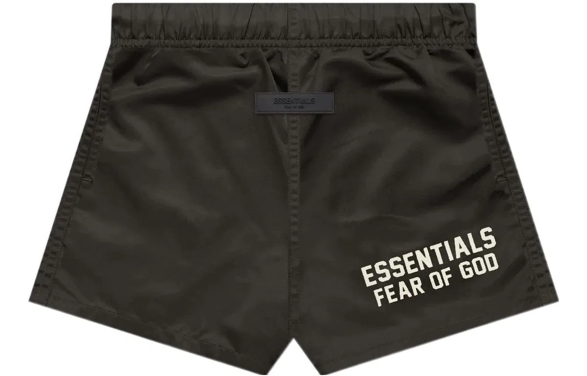 Детские шорты в стиле афлу Fear Of God Essentials, Gray Black