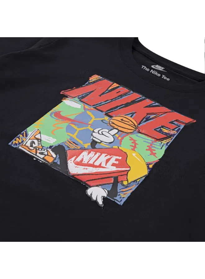 Лонгслив с баскетбольным принтом Nike, черный — фото 3