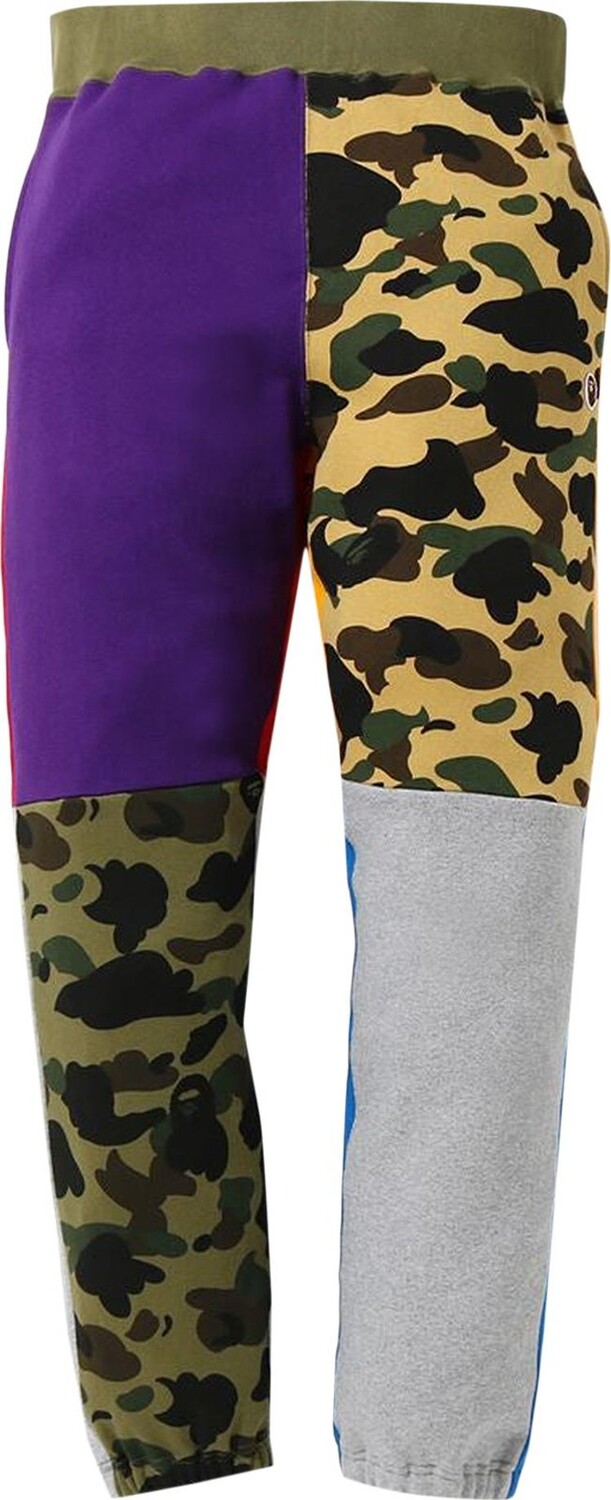 

Спортивные брюки BAPE 1st Camo Crazy Sweatpants 'Multicolor', разноцветный