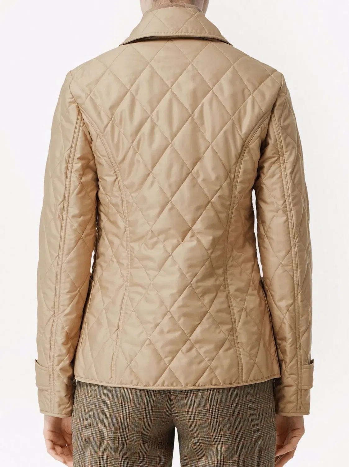 Куртка с ромбовидной стежкой Burberry, бежевый — фото 2