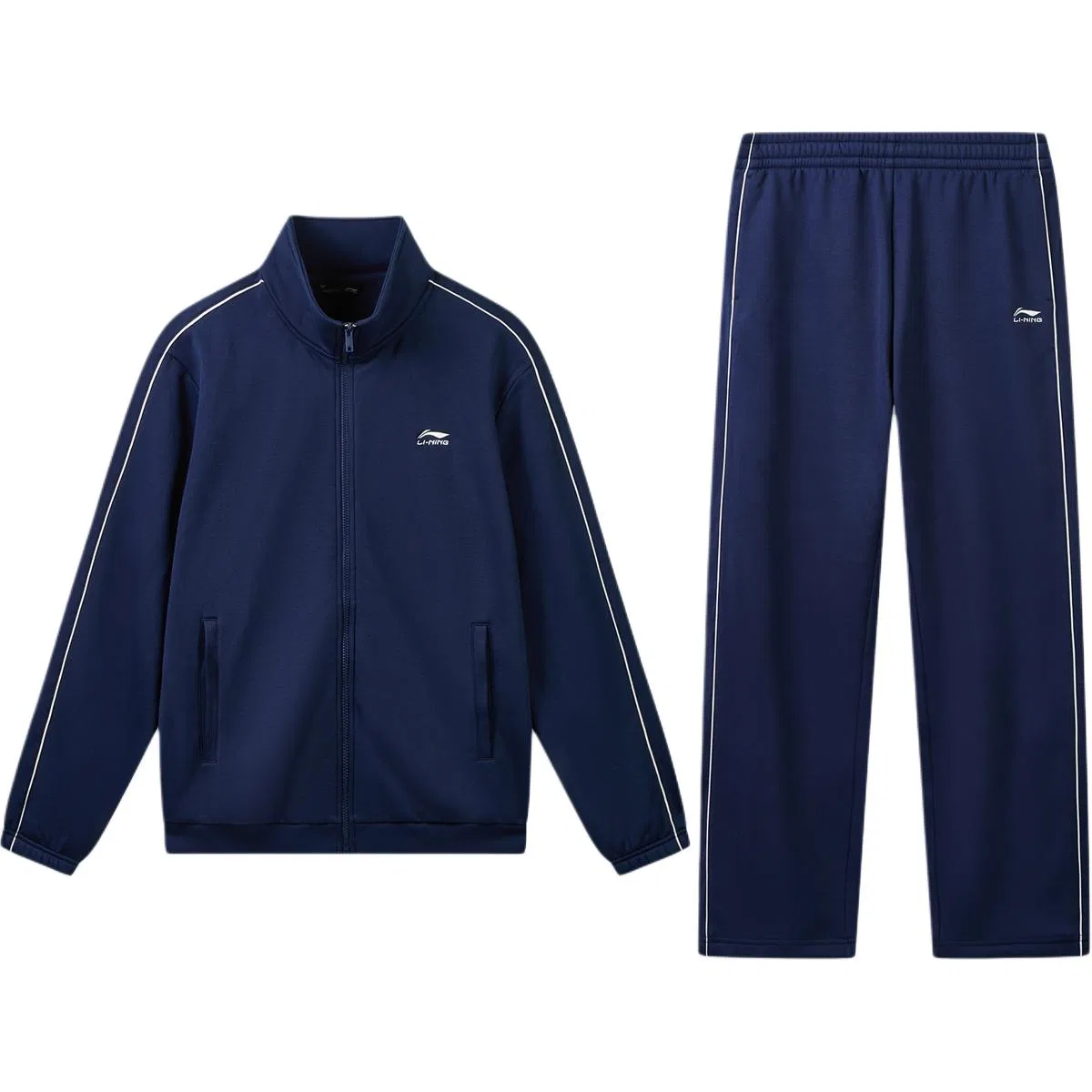Детский комплект из свитшота и брюк с воротником-стойкой Dark Ship Blue Li-Ning, Dark Ship Blue
