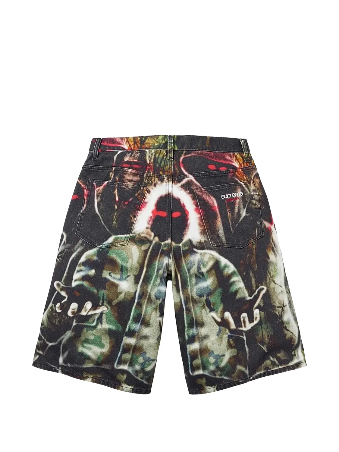 Джинсовые шорты Shadows свободного кроя Supreme, черный — фото 2