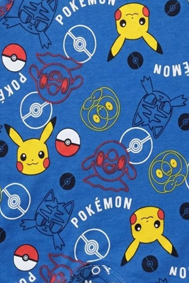 Детский для мальчиков боди-комбинезон с принтом Pokemon Newteam, Multicolor — фото 3