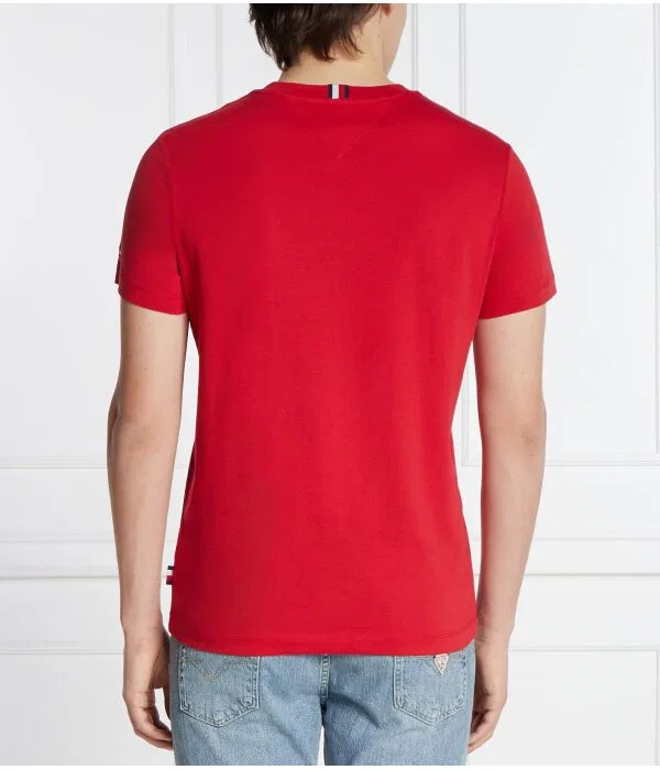 Мужская футболка с круглым вырезом Tommy Hilfiger, красный — фото 4